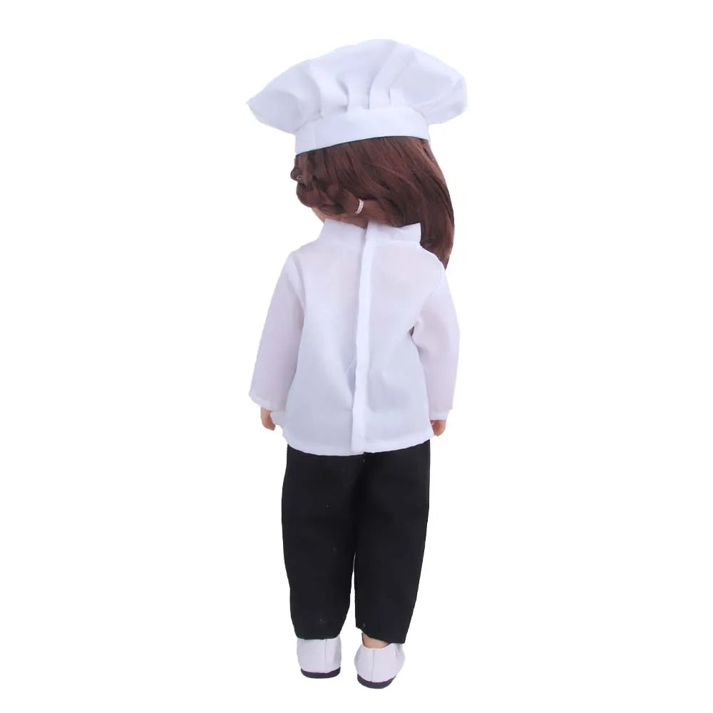 Doll Clothing Set – Firefighter, Student, Graduation, Artist & Athlete Outfits for 18-Inch American & 43cm Baby Newborn OG Girl Dolls