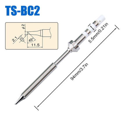 Pine64 TS100 TS101 Soldering Iron Tips – Replacement for Pinecil V2 & TS Series Models, B2 ILS BC2