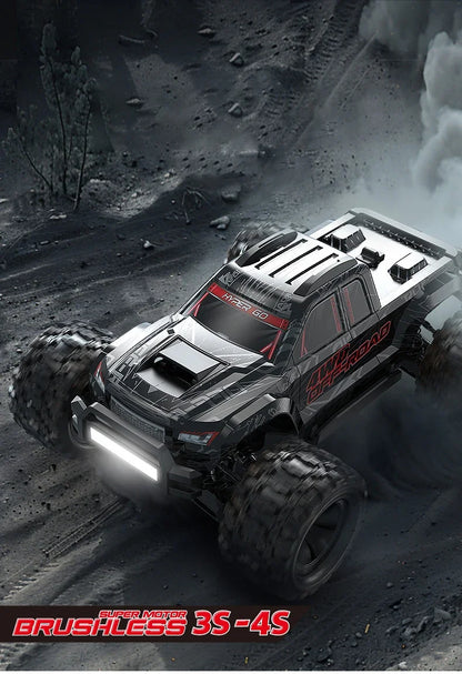 MJX 10208 Small Monster 1/10 Hypergo – 2.4G Brushless High-Speed RC Off-Road Vehicle for Adults, Professional Remote Control Car