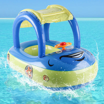 Car Shape Pool Float - Fun Swimming Ring Beach Toy for Kids & Adults