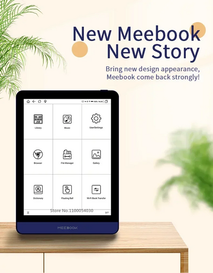 Meebook M6 6" E-Reader | 300PPI E-Ink Screen, Dual Color Frontlight, 3G & 32GB Android 11