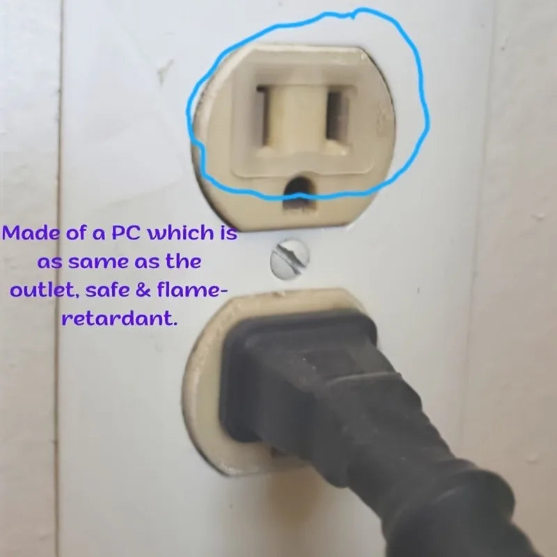 12PCS Socket Stabilizers – Flame-Retardant PC Plugs Fixer to Prevent Power Drops & Loose Connections