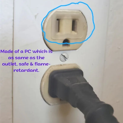 12PCS Socket Stabilizers – Flame-Retardant PC Plugs Fixer to Prevent Power Drops & Loose Connections