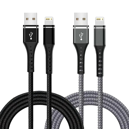 Original Lightning Cable USB – Fast Charging Wire for iPhone 14-6S Plus, X, XR, XS, 13, 12, 11 Pro Max, SE, Nylon Braided Charger Cord