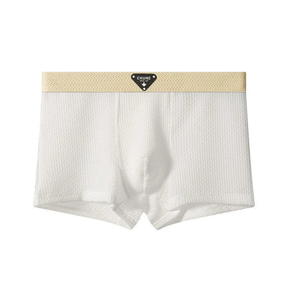 Men’s Ice Silk Boxer Shorts – Breathable Satin-Like Mesh Summer Underwear, Skin-Friendly Comfort Fit (1–3 Pack)