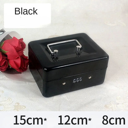 Security Cash & Key Safe Box — Steel Lockable Money, Coin, and Jewelry Storage for Home and Shop