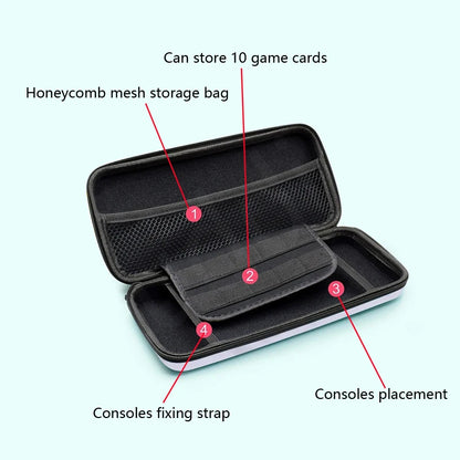 7-in-1 Nintendo Switch OLED Crystal Shell Case Kit: Storage & Carrying Accessories