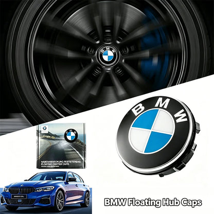 BMW Floating Wheel Center Caps - 4-Piece 56mm/68mm Wheel Hub Caps for BMW Models