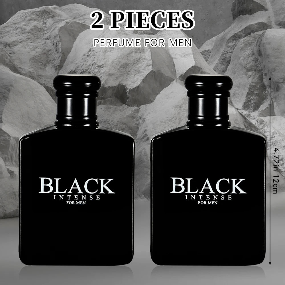 BLACK CHARM Eau de Parfum for Men – 3.4oz/100ml Woody Aromatic Fragrance, Fruit & Floral Notes