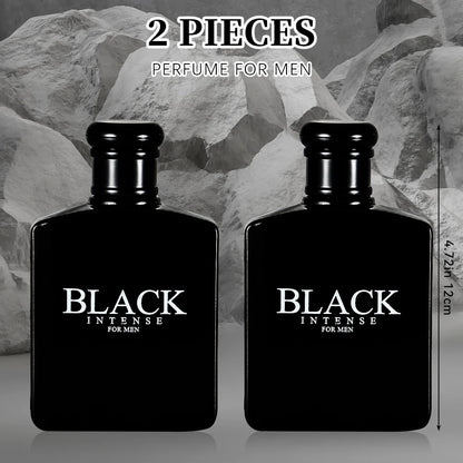 BLACK CHARM Eau de Parfum for Men – 3.4oz/100ml Woody Aromatic Fragrance, Fruit & Floral Notes