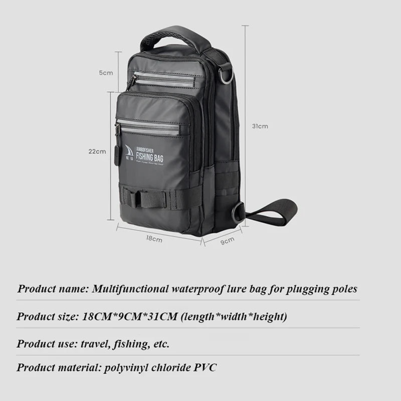 Multifunctional Fishing Backpack – Lightweight Tactical Gear Bag for Outdoor Fishing