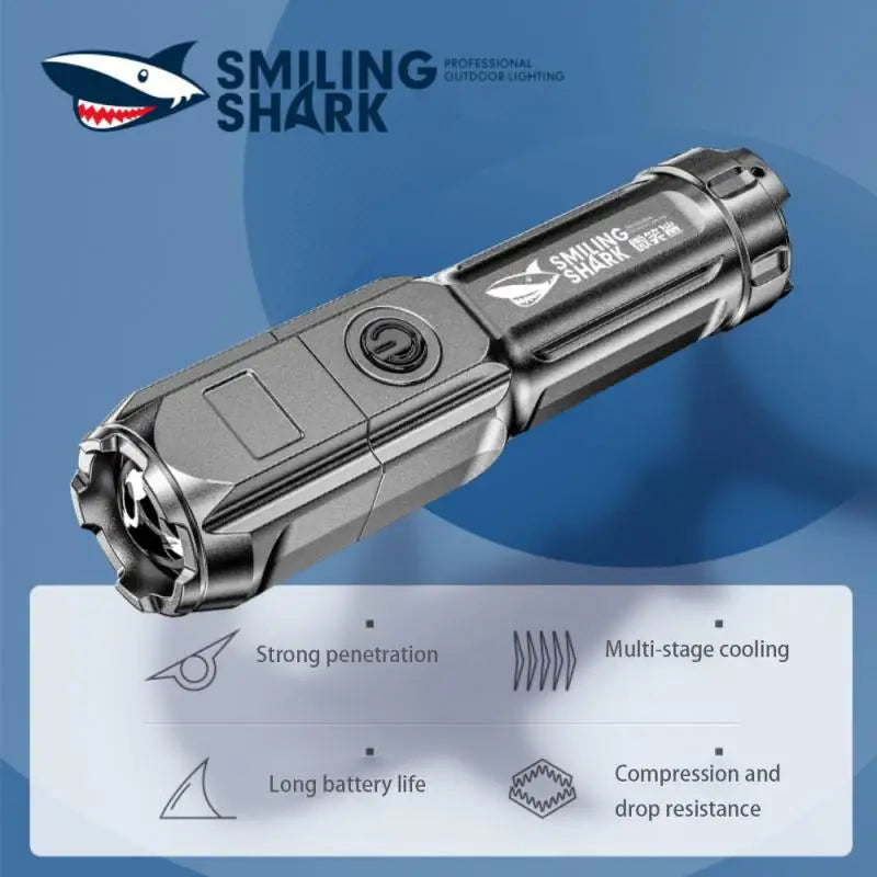 Powerful LED Flashlight – Rechargeable USB, 18650 Battery, Waterproof, Zoom, 100000 Lumens Tactical for Fishing and Hunting