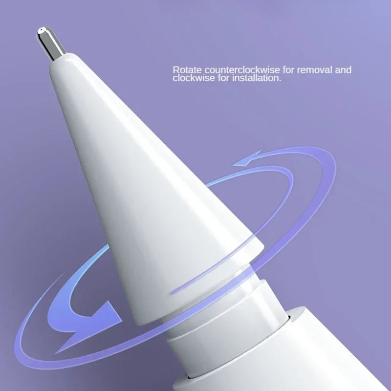 Replaceable Silicone Pencil Tips for Apple Pencil 1 2 3 – Soft Stylus Nibs & Protective Cap for iPencil