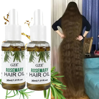 Rosemary Hair & Scalp Oil - Strengthening Treatment for Straight, Wavy & Chemically Treated Hair