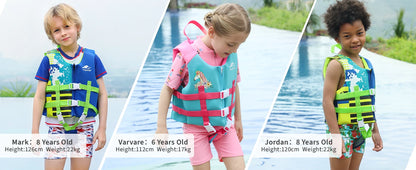 Gogokids Kids Life Jacket – Neoprene Float Vest for Toddlers, Swim Training & Buoyancy Swimwear