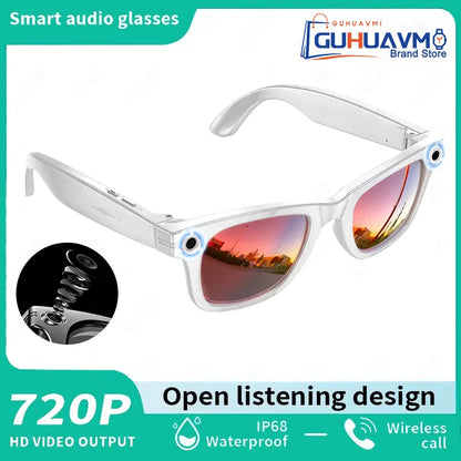 2025 Smart Glasses with HD 800W Camera – AI Translation, Video Recording, Bluetooth Calls & Voice Assistant Outdoor Sport Sunglasses