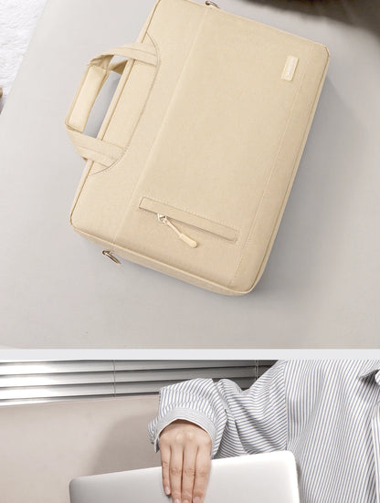 Business Laptop Bag Case - Shoulder Tote Briefcase for 13, 15, 17 Inch MacBook, HP, Huawei, Asus, Dell - Handbag Style