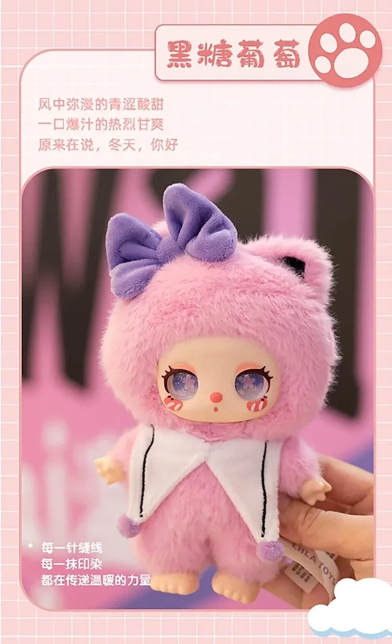 Liila Lucky Cat V3 Series Blind Box Toy – Plush Vinyl Pendant Doll, Kawaii Anime Figure Handbag Charm for Girls Gift