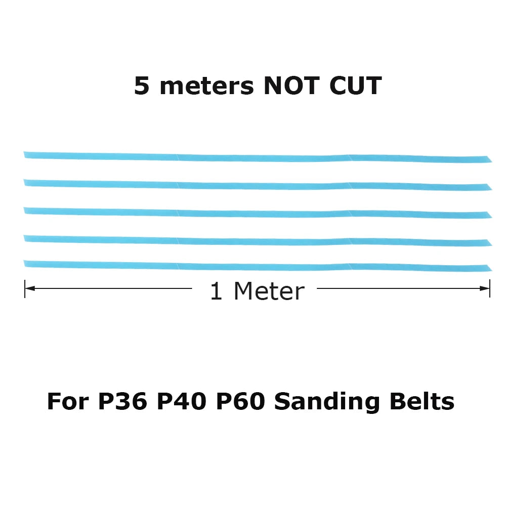Connector Tape for Sanding Belts - 1/3/5M Roll 19mm Width Butt Joint Repair Tape for Abrasive Belt Splicing
