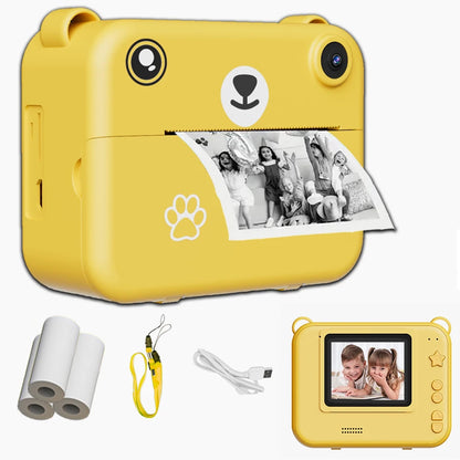 Digital Children’s Camera – 1080P HD Video Recorder, Instant Print Photos, Mini Thermal Printer, Educational Birthday Gift