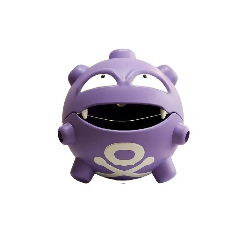 Cartoon Koffing & Gastly Mosquito Coil Tray – Cute Anime Incense Holder, Indoor Desktop & Car Decoration, Grimer Figure Toy