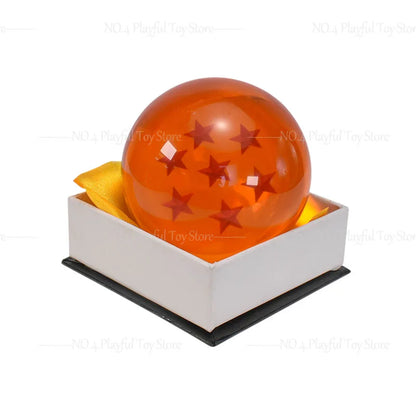 7.6cm Dragon Ball Anime Figure — 1-7 Star Orange Resin Crystal Globe, Large Desktop Ornament, Toy Collection Gift