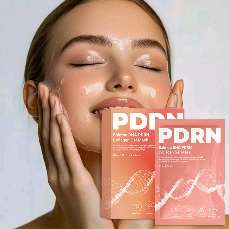 Salmon DNA PDRN Hydrogel Facial Mask - Collagen Hydrating, Soothing & Radiance-Boosting Skincare Treatment