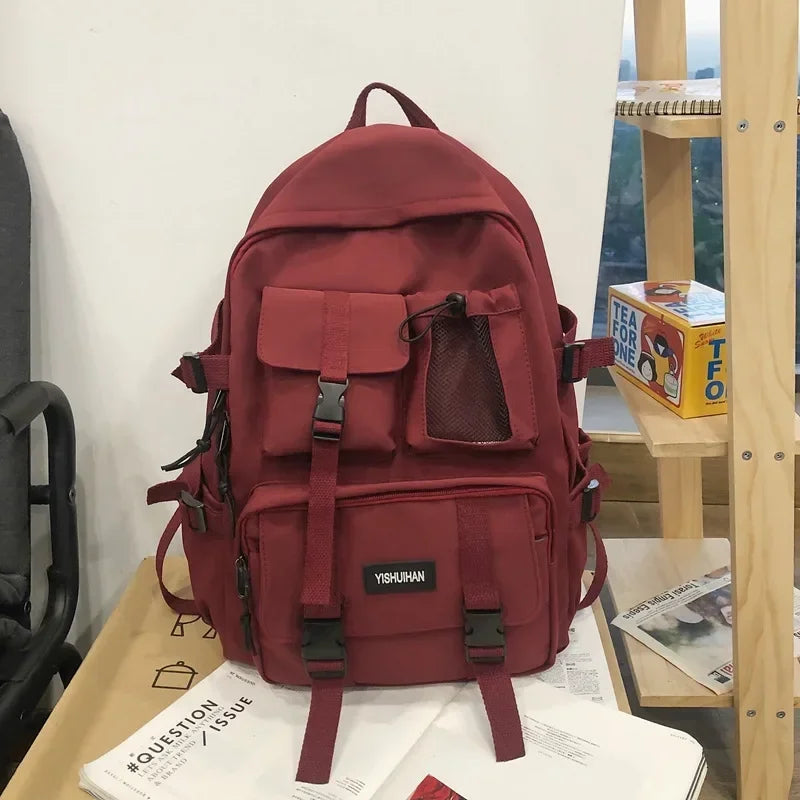 Multifunctional Teen Laptop Backpack – High-Quality Canvas School Bag for Boys & Girls