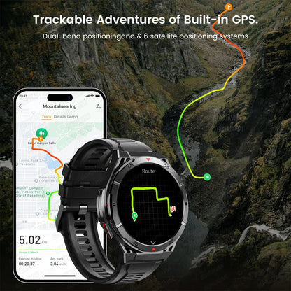 2025 Huawei Original Premium GPS Smartwatch — Ultra HD AMOLED Display, Built-in GPS, Bluetooth Call & 10ATM Waterproof Smart Bracelet