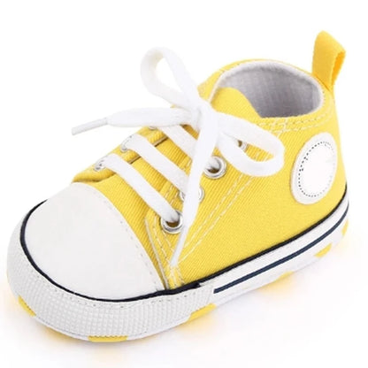 New Baby Shoes for Boys & Girls – Classic Canvas Casual Sneakers, Soft Sole Non-Slip Toddler Walkers D2486