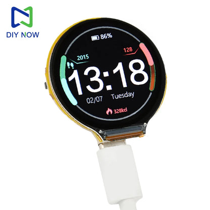 ESP32-C3 1.28" Round Touchscreen Development Board - 240x240 IPS Display, WiFi & BLE, GC9A01, LVGL for Arduino & IoT DIY