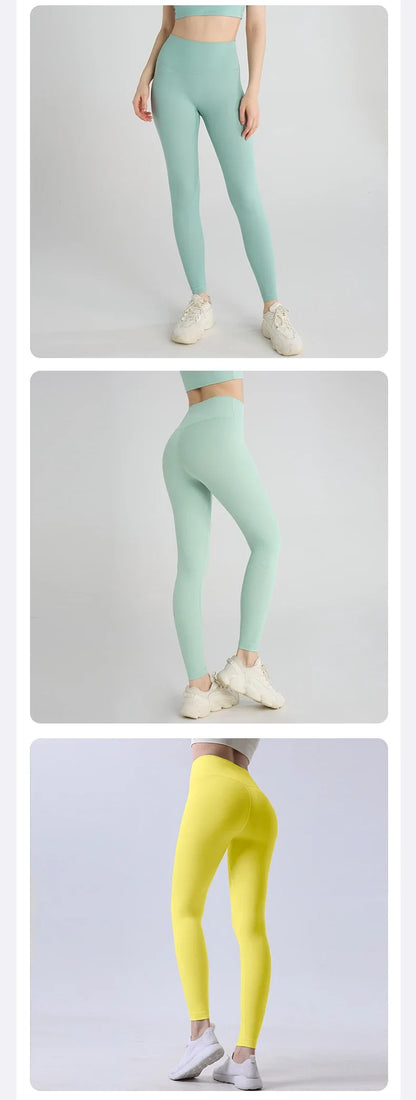 Naked Feeling Yoga Leggings for Women – High-Waisted Hip Lifting Fitness, Running & Cycling Pants