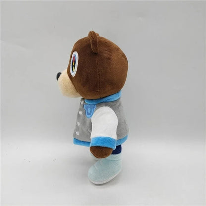 30cm Kawaii Kanye Dropout Bear Plush Toy – Soft Stuffed Teddy for Home Decor & Birthday Gift