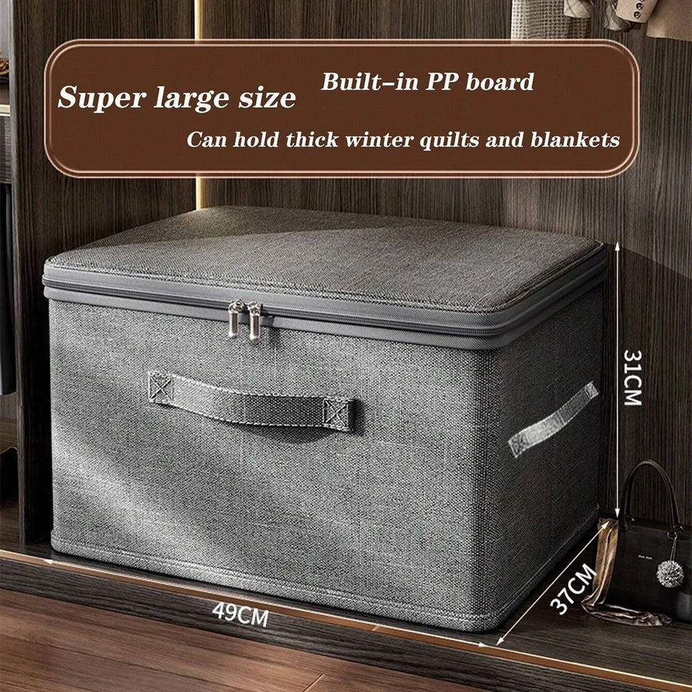 Folding Clothes Storage Organizer - Large Capacity Quilt, Bra and Lingerie Divider Box
