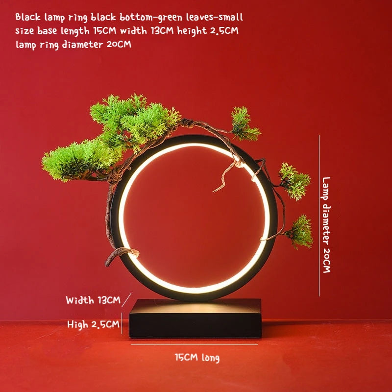 LED Light Ring Ornament – Photography Ambient Light Display Stand, Creative Desktop Home Decoration