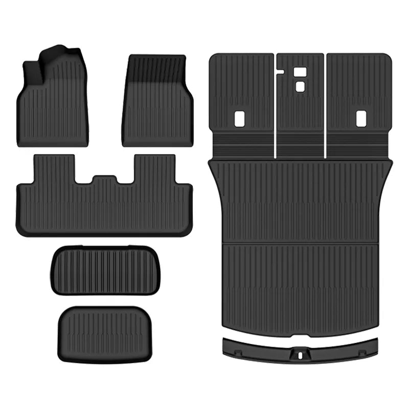 Tesla Model Y 2025+ Juniper TPE Floor Mats – Waterproof Anti-Slip Full Set Car Accessories