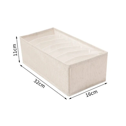 Underwear & Socks Cabinet Drawer Organizer – Wardrobe Storage Box for Clothes, Ties, Pants & Bras