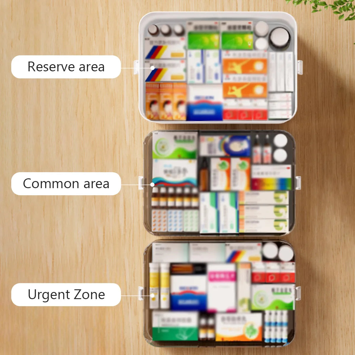 Household Large Capacity Medicine Box – Portable First Aid Kit with Multi-Layer Drug Storage for Emergencies