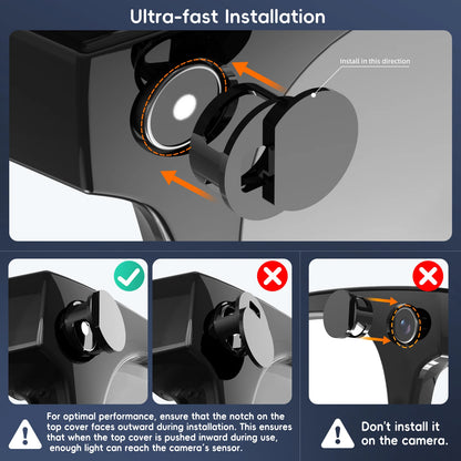 Smart Glasses LED Light Protection Cover — Camera Light Blocker for Meta Ray-Ban Wayfarer, Skyler & Headliner
