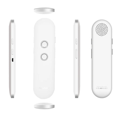 2024 T4 Portable Wireless Smart Translator - Two-Way Instant Voice Translation in 40 Languages, Bluetooth Multi-Language App