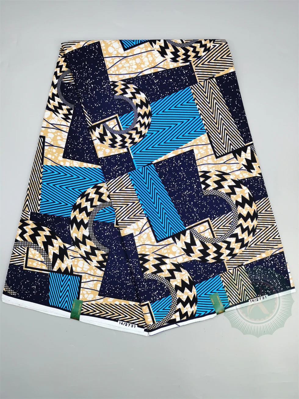 African Wax Fabric - Cotton Nigerian Ankara Batik Block Print Sewing Cloth