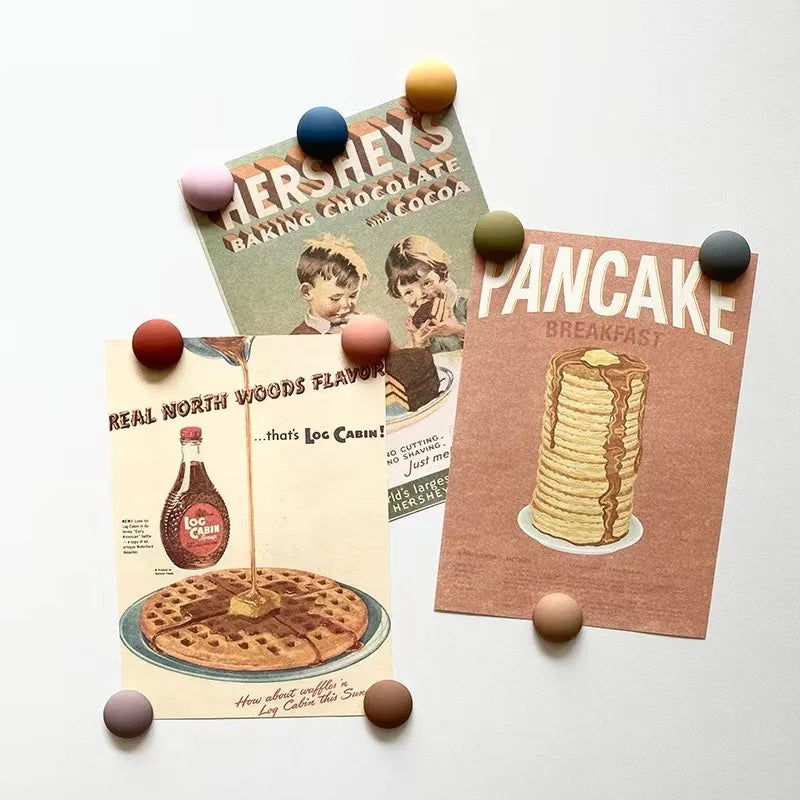 Frosted Magnet Mo Landi Round Whiteboard Refrigerator Magnets - Simple and Practical