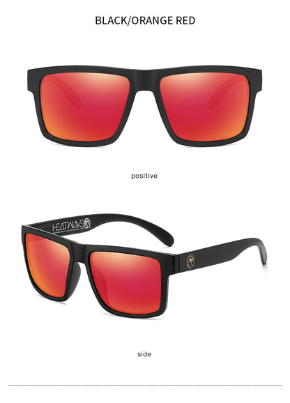 2024 New Heat Wave Luxury Polarized Sunglasses – Square Conjoined Lens, UV400 Protection for Men & Women