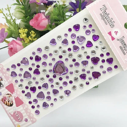 Glitter Face Rhinestone Stickers - Kids Eye & Face Diamond Jewels for Festival Makeup, Parties & Creative Looks