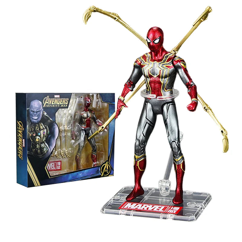 ZD Toys Spider-Man No Way Home 1/10 Action Figure – Peter Parker Gold Black Red Marvel Legends Collectible Toy