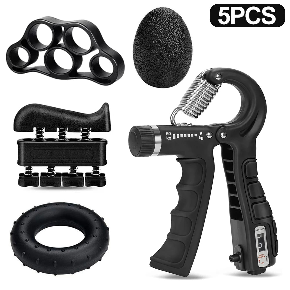 Adjustable 5–60Kg Heavy Hand Gripper – Fitness Hand Exerciser & Wrist Strengthener for Finger Training and Recovery