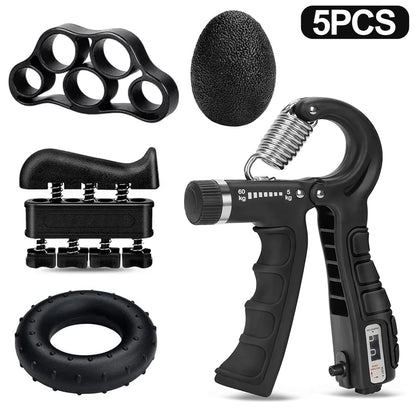 Adjustable 5–60Kg Heavy Hand Gripper – Fitness Hand Exerciser & Wrist Strengthener for Finger Training and Recovery