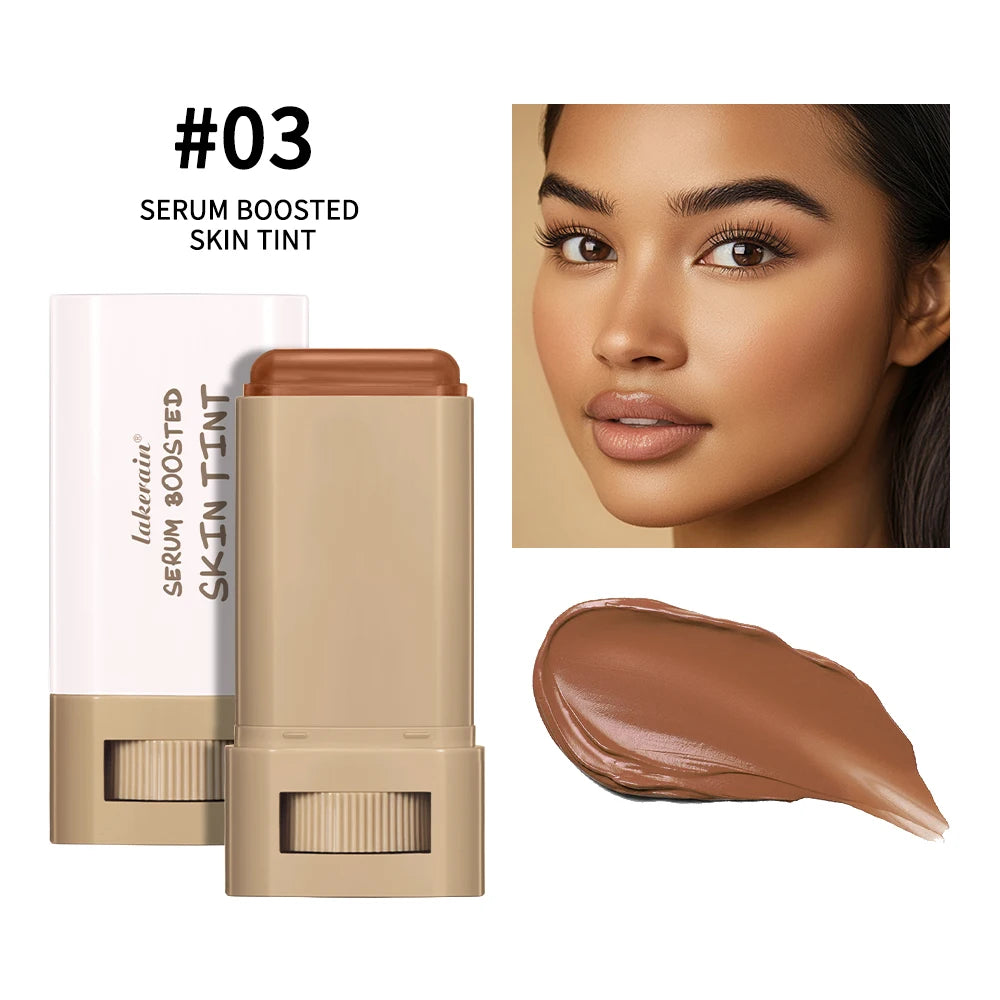 Stick Foundation Balm – Serum-Infused Skin Tint, High-Coverage & Smoothing, Travel-Friendly Bronzer