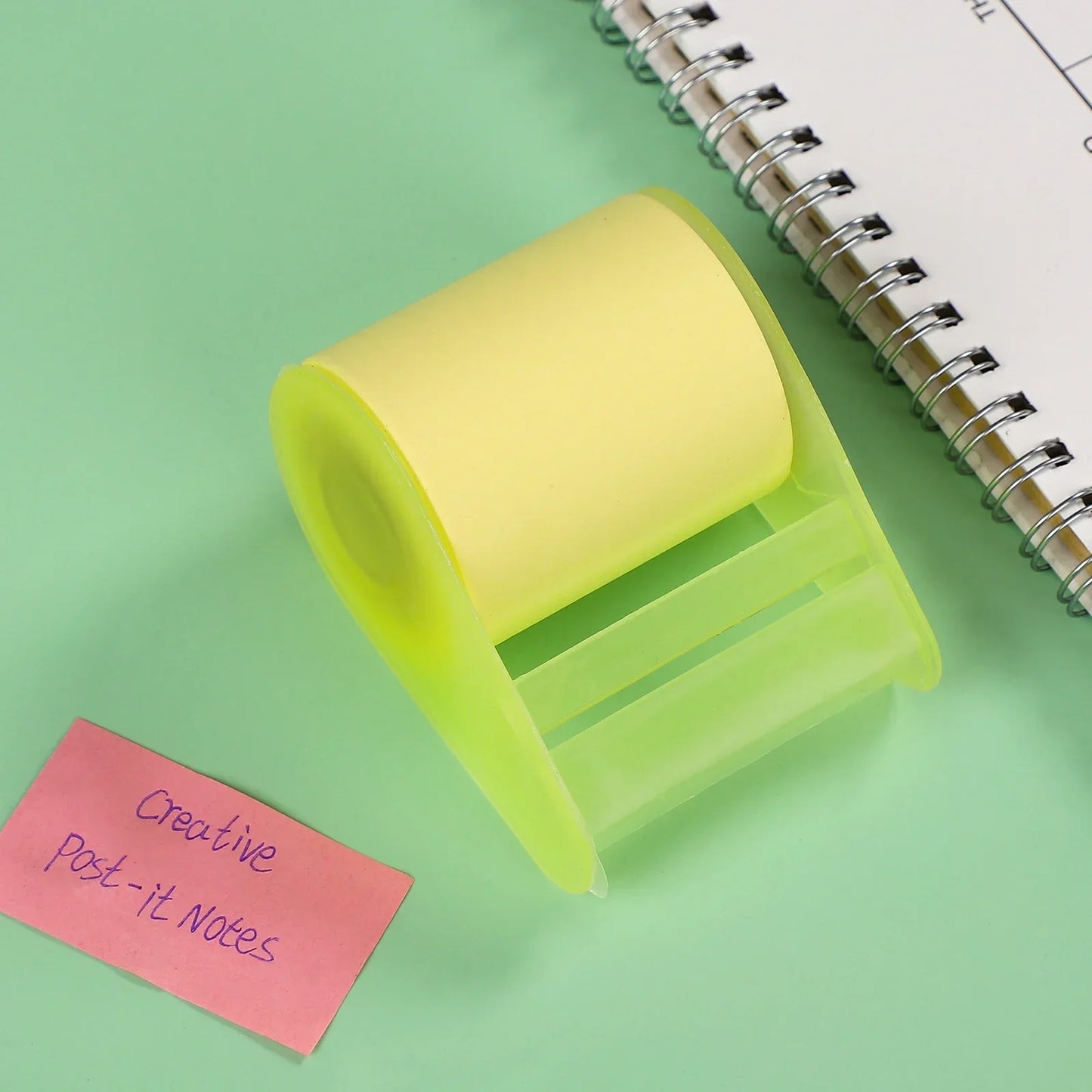JIANWU Creative Roller Sticky Notes – Reusable Memo Notepad for Office, Diary & Message Writing Stationery Accessories