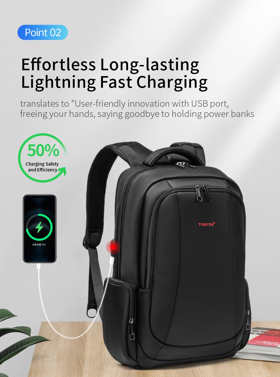 Lifetime Warranty Men’s Laptop Backpack – Anti-Theft Travel & School Bag for 14-17.3 Inch Laptops, Male Knapsack